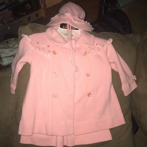 Handmade pink little girls dress